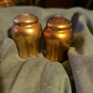 Gold Salt and Pepper Shakers